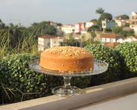 Bolo de aveia com castanha-de-caju