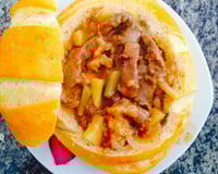 Pão italiano recheado