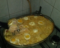 Arroz de forno cremoso de frango