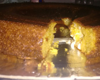 Bolo de milharina com requeijão