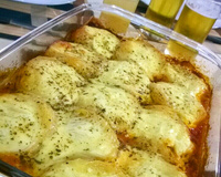 Macarrão ninho recheado