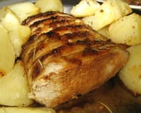 Lombinho com batatas coradas