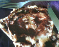 Panqueca americana com calda de chocolate