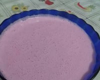 Gelatina cremosa com creme de leite