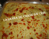 Lasanha de carne da Cris