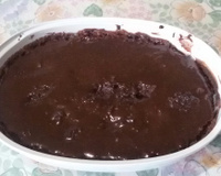 Bolo de chocolate de microondas