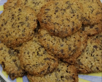 Biscoito de aveia com gotas de chocolate