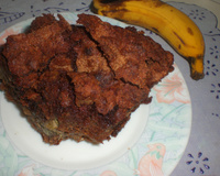 Torta de banana com chocolate