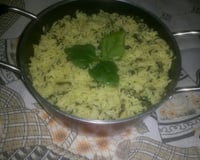 Arroz com espinafre