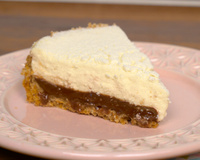 Torta de leite em pó com creme de avelã