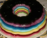 Gelatina Colorida em camadas