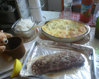 Batata com creme de leite ao forno