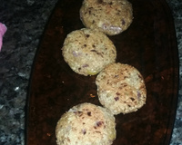 Hambúrguer de aveia vegetariano