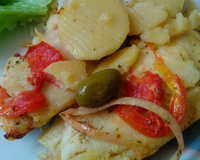 Filé de merluza de forno