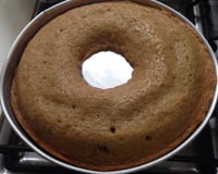 Bolo de mel no liquidificador