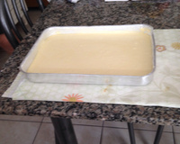 Bolo de Liquidificador com Calda de Coco