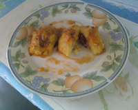 Nhocão de mandioca com carne seca