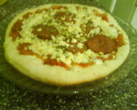 Massa de pizza fofinha