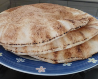 Pão árabe de micro-ondas