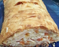 Rocambole de massa de Pastel