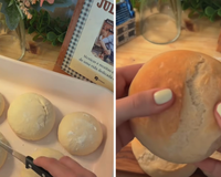 Parei de ir à padaria depois que aprendi a fazer mini pão francês com só 4 ingredientes