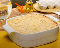 Torta de flocão de milho com recheio de carne moída: receita prática e saborosa que vai salvar seu almoço ou jantar