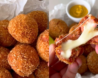 Bolinho de linguiça crocante com recheio de queijo: desde que aprendi essa maravilha na internet faço pelo menos uma vez no mês