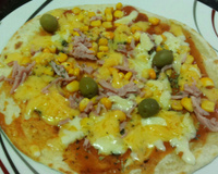 Pizza de frigideira sem fermento