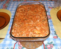 Lasanha ao molho de frango e catupiry