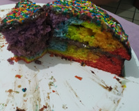 Bolo arco-íris