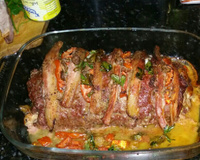 Rocambole de carne moída