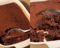 Eu misturei brownie com petit gateau e criei a melhor torta de chocolate da minha vida!