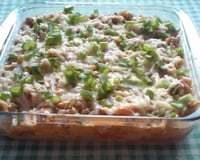 Macarrão na pressão com carne moída