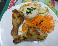 Frango com creme de cebola