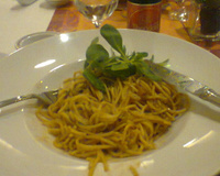 Macarrão ao molho de limão