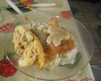 Rocambole de bacalhau