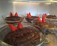 Doce de banana com chocolate