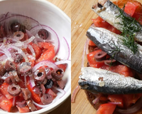 Os chefs franceses concordam: sardinhas em lata são boas com umas gotas de limão, mas ficam ainda melhores nesta torrada com cebola roxa, azeitonas e endro
