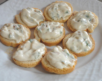 Patê de queijo com cebola