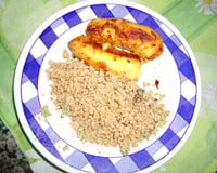 Farofa doce com banana frita