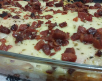 Batata de forno com frango rápida