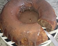 Bolo mesclado de liquidificador