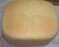 Pão de arroz molhadinho na máquina de fazer pão