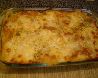 Lasanha rápida com requeijão