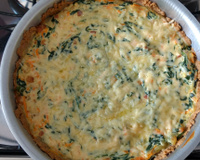 Quiche fácil de espinafre com ricota