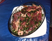 Contra filé na panela de pressão