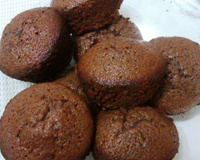 Muffin de chocolate com leite condensado