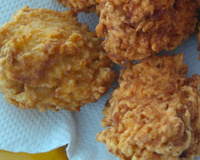 Bolinho de arroz crocante