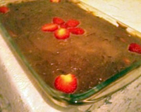 Pavê de morango da Gabi