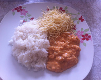 Estrogonofe de camarão